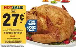 Food Lion Frozen Turkey offer