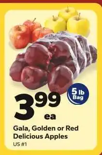 Save a Lot Gala, Golden or Red Delicious Apples offer