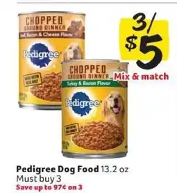 Winn Dixie Pedigree Dog Food offer