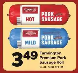 Save a Lot Farmington Premium Pork Sausage Roll offer