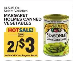 Food Lion Margaret Holmes Canned Vegetables offer