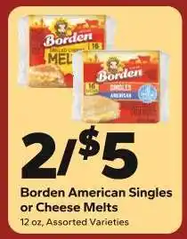 Save a Lot Borden American Singles or Cheese Melts offer