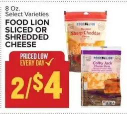 Food Lion FOOD LION SLICED OR SHREDDED CHEESE offer