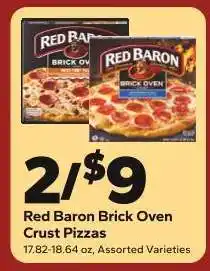 Save a Lot Red Baron Brick Oven Crust Pizzas offer