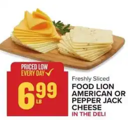 Food Lion Food Lion American or Pepper Jack Cheese offer