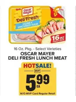 Food Lion Oscar Mayer Deli Fresh Lunch Meat offer