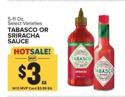 Food Lion TABASCO OR SRIRACHA SAUCE offer