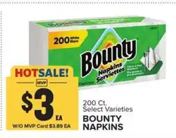 Food Lion Bounty Napkins offer