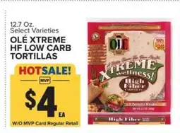 Food Lion OLÉ XTREME HF LOW CARB TORTILLAS offer