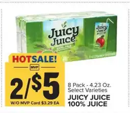 Food Lion Juicy Juice 100% Juice offer