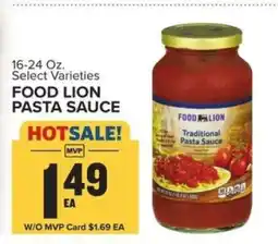 Food Lion Food Lion Pasta Sauce offer
