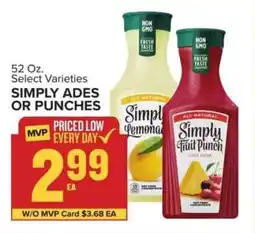 Food Lion Simply Ades or Punches offer