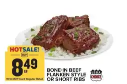 Food Lion Bone-In Beef Flanken Style or Short Ribs offer