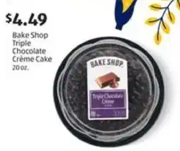 Aldi Bake Shop Triple Chocolate Creme Cake offer