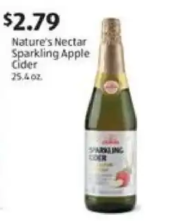 Aldi Nature's Nectar Sparkling Apple Cider offer