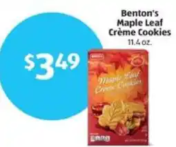 Aldi Benton's Maple Leaf Crème Cookies offer