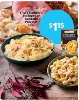Aldi Chef's Cupboard Scalloped or Au Gratin Potatoes offer