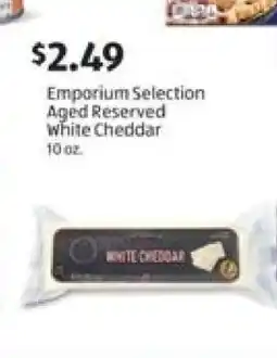 Aldi Emporium Selection Aged Reserved White Cheddar offer