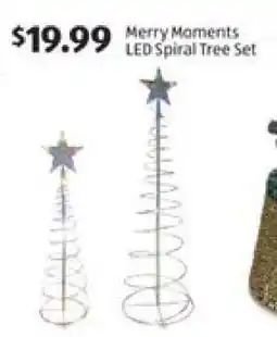 Aldi Merry Moments LED Spiral Tree Set offer