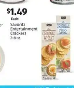 Aldi Savoritz Entertainment Crackers offer