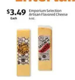 Aldi Emporium Selection Artisan Flavored Cheese offer