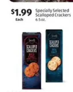 Aldi Specially Selected Scalloped Crackers offer