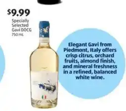 Aldi Specially Selected Gavi DOCG offer
