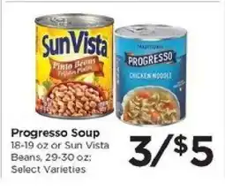 Food 4 Less Progresso Soup or Sun Vista Beans offer