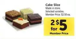 Safeway Cake Slice offer