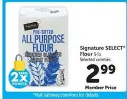 Safeway Signature Select Flour offer