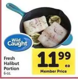 Safeway Fresh Halibut Portion offer