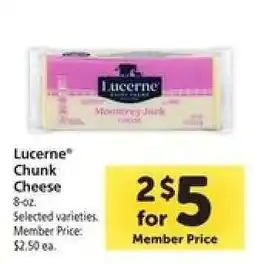 Safeway Lucerne Chunk Cheese offer