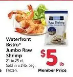 Safeway waterfront BISTRO Jumbo Raw Shrimp offer