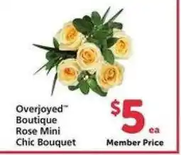 Safeway Overjoyed Boutique Rose Mini Chic Bouquet offer