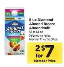 Safeway Blue Diamond Almond Breeze Almondmilk offer