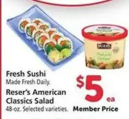 Safeway Reser's American Classics Salad offer