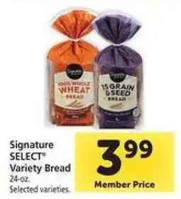 Safeway Signature SELECT Variety Bread offer