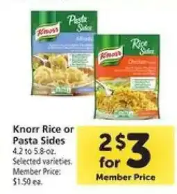 Safeway Knorr Rice or Pasta Sides offer