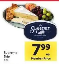 Safeway Supreme Brie offer