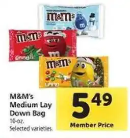 Safeway M&M's Medium Lay Down Bag offer