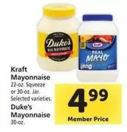 Safeway Kraft Mayonnaise / Duke's Mayonnaise offer