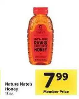 Safeway Nature Nate's Honey offer