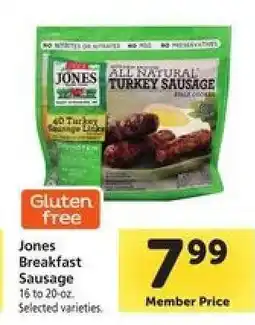 Safeway Jones Breakfast Sausage offer