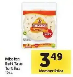 Safeway Mission Soft Taco Tortillas offer