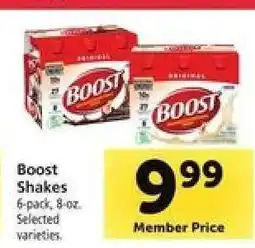Safeway Boost Shakes offer