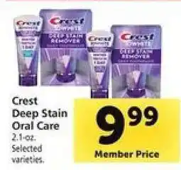 Safeway Crest Deep Stain Oral Care offer