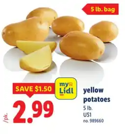 Lidl Yellow potatoes offer