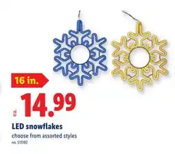 Lidl LED snowflakes offer