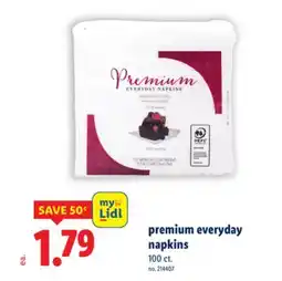 Lidl premium everyday napkins offer