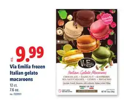 Lidl Via Emilia frozen Italian gelato macaroons offer